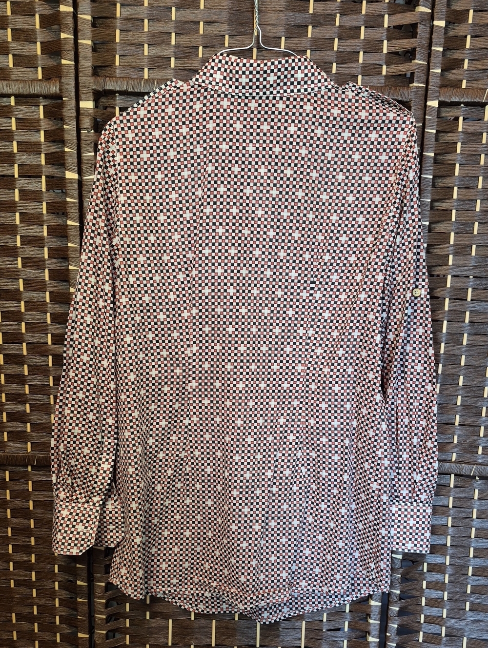 Tory Burch Brown and White Patterned Tunic - Picture 3 of 9